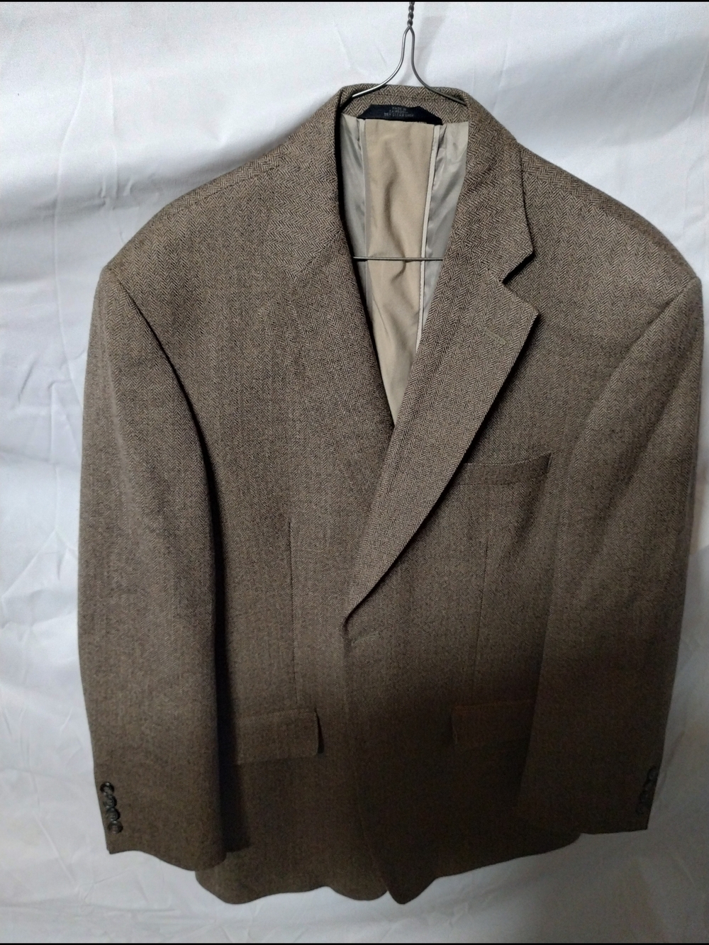 Men's Brown Tweed Blazer - Classic Tailored Jacket